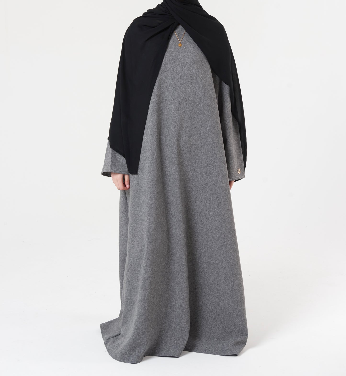 Grey abaya