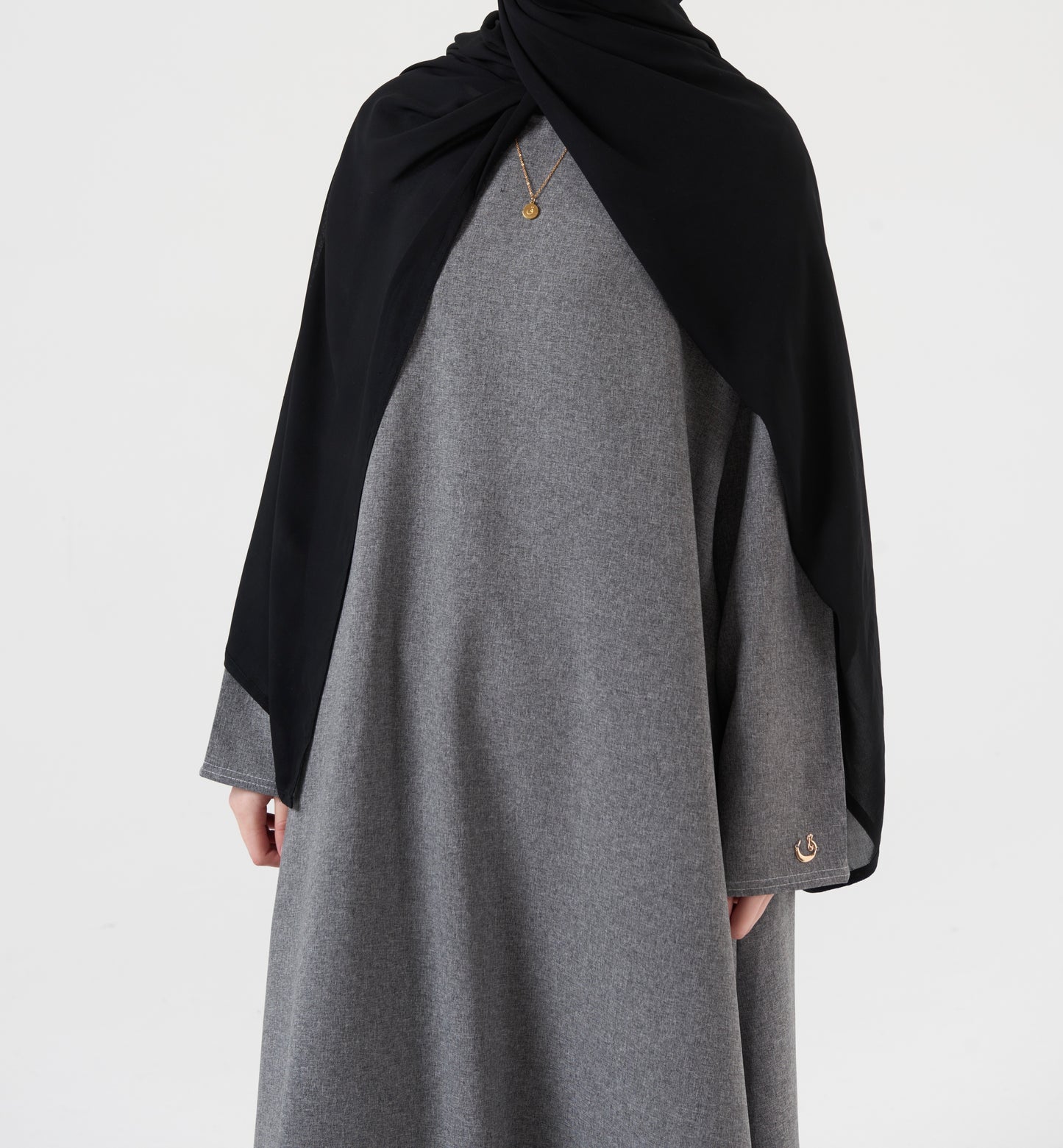 Grey abaya